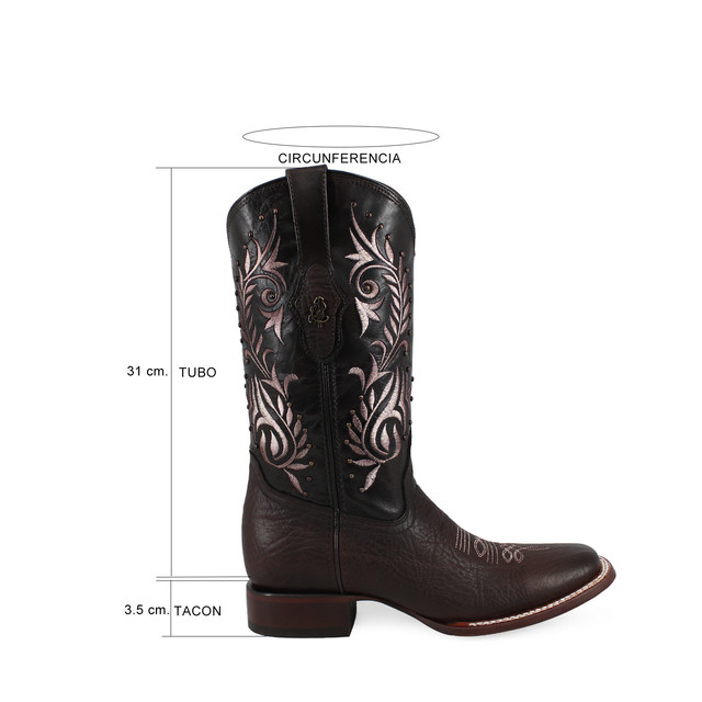 Foto 6 | Botas Toscana Ladies el Malcreado Lm26 Chocolate para Mujer