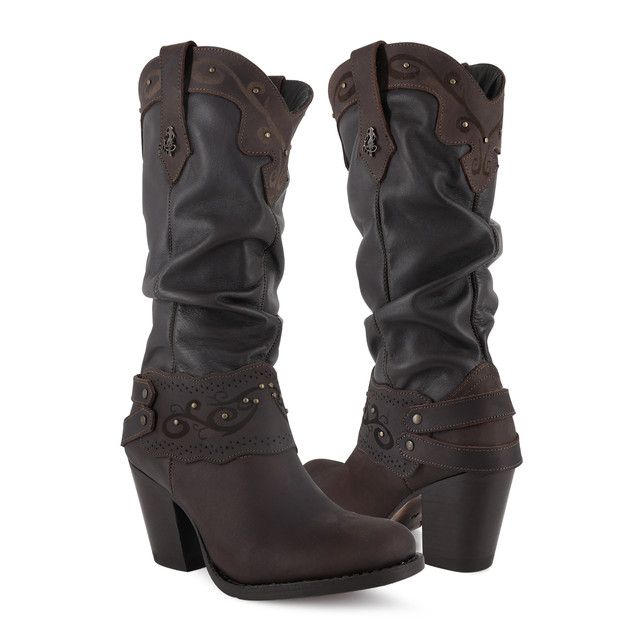 Botas Bella Chocolate Ladies el Malcreado Lm136 para Mujer