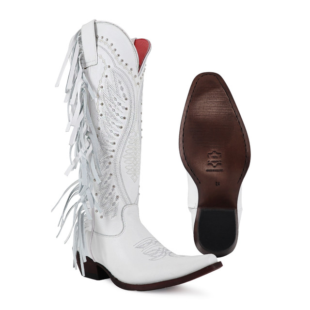 Foto 4 pulgar | Botas Diva Blancas Ladies el Malcreado Lm72 para Mujer