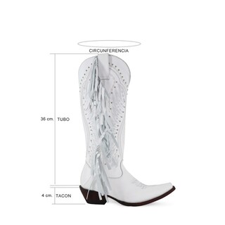 Foto 7 | Botas Diva Blancas Ladies el Malcreado Lm72 para Mujer
