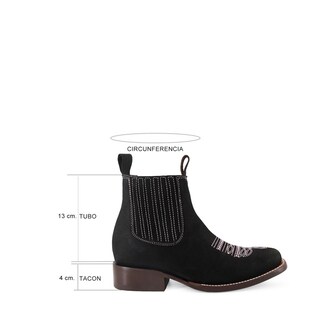 Foto 7 | Botin Bull Negro Ladies El Malcreado Lm146 22