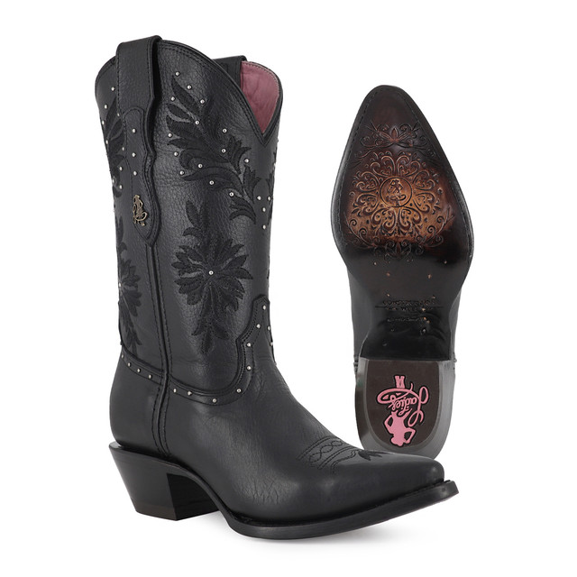 Foto 4 pulgar | Botas Gloria Negras Ladies el Malcreado Lm85 para Mujer