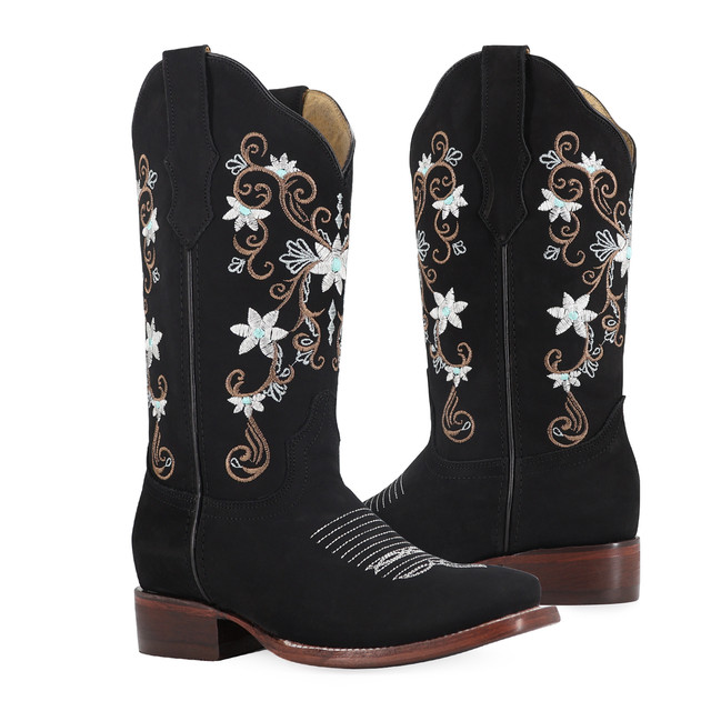 Botas Cristal  Ladies el Malcreado Lm110 Negras para Mujer