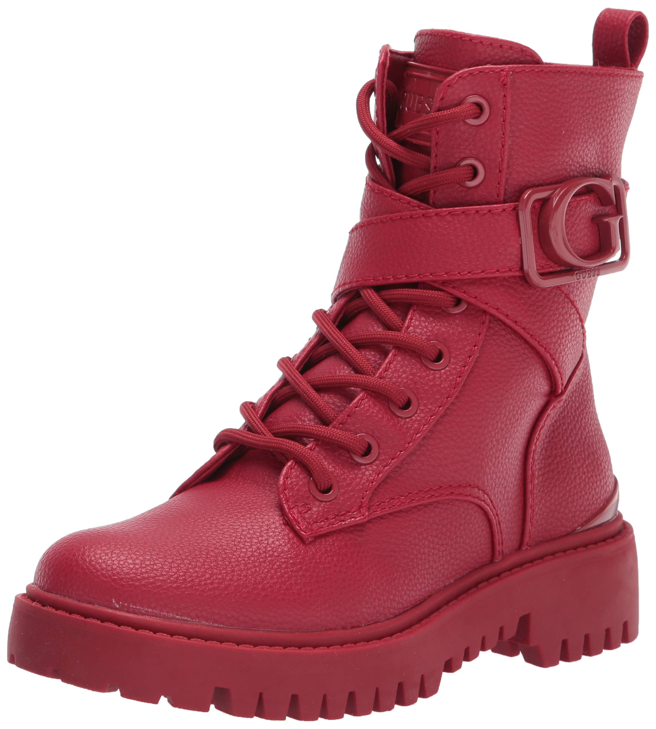 Bota de Combate Guess Orana Roja para Mujer- Venta Internacional