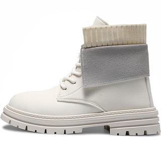 Foto 3 | Botas Shendy Vendy Beige Tipo Piel Casual para Mujer
