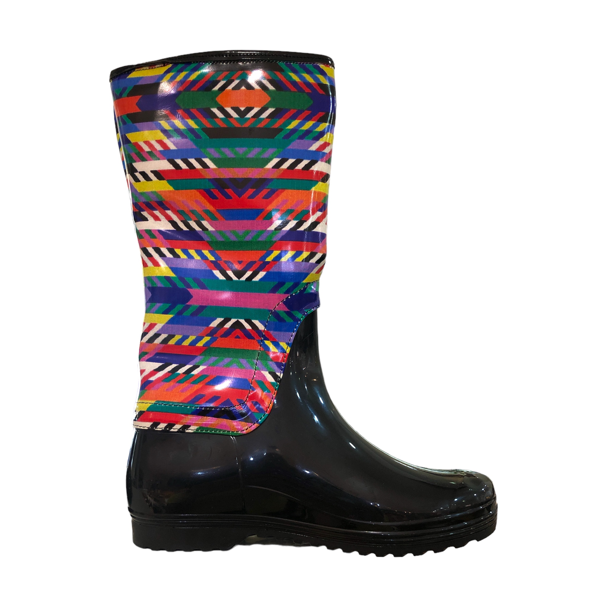 Foto 1 | Botas De Lluvia Multicolor Rayas Moebius