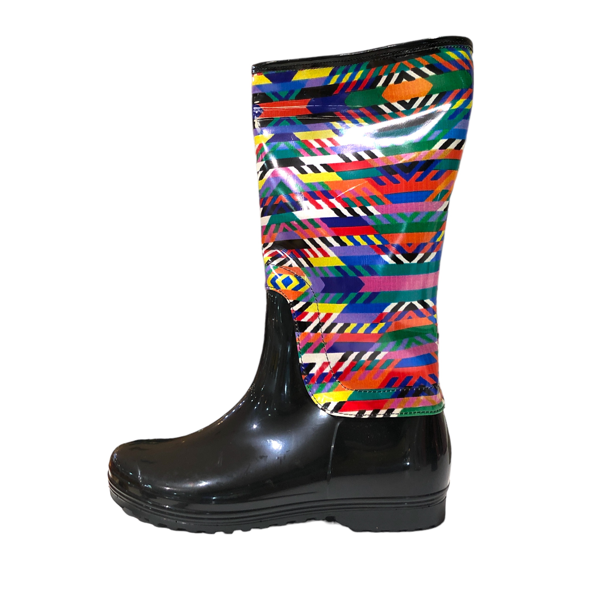 Foto 3 | Botas De Lluvia Multicolor Rayas Moebius