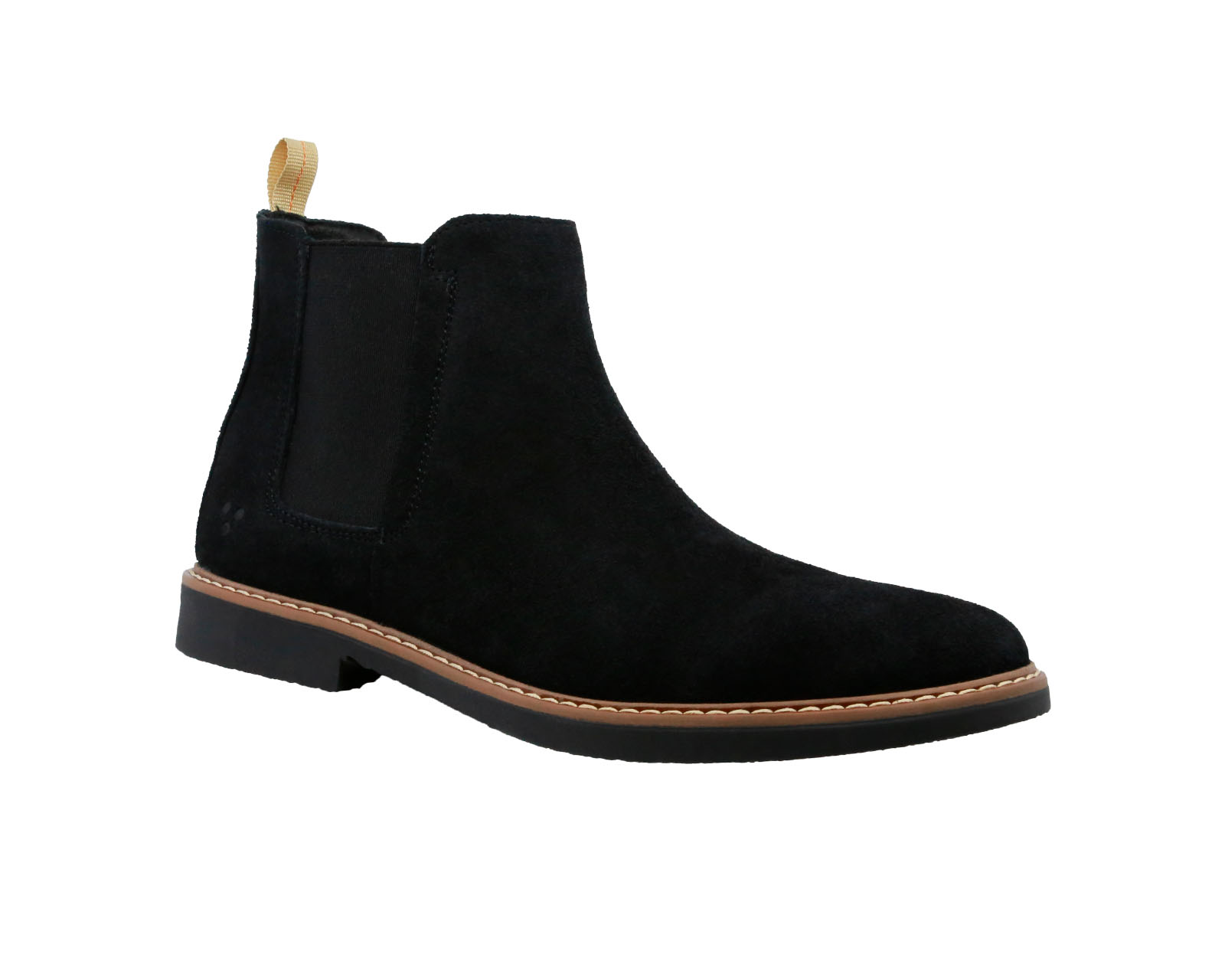 Foto 2 pulgar | Botín Chelsea Gamuza Triples Enzo 35800 Negro para Hombre