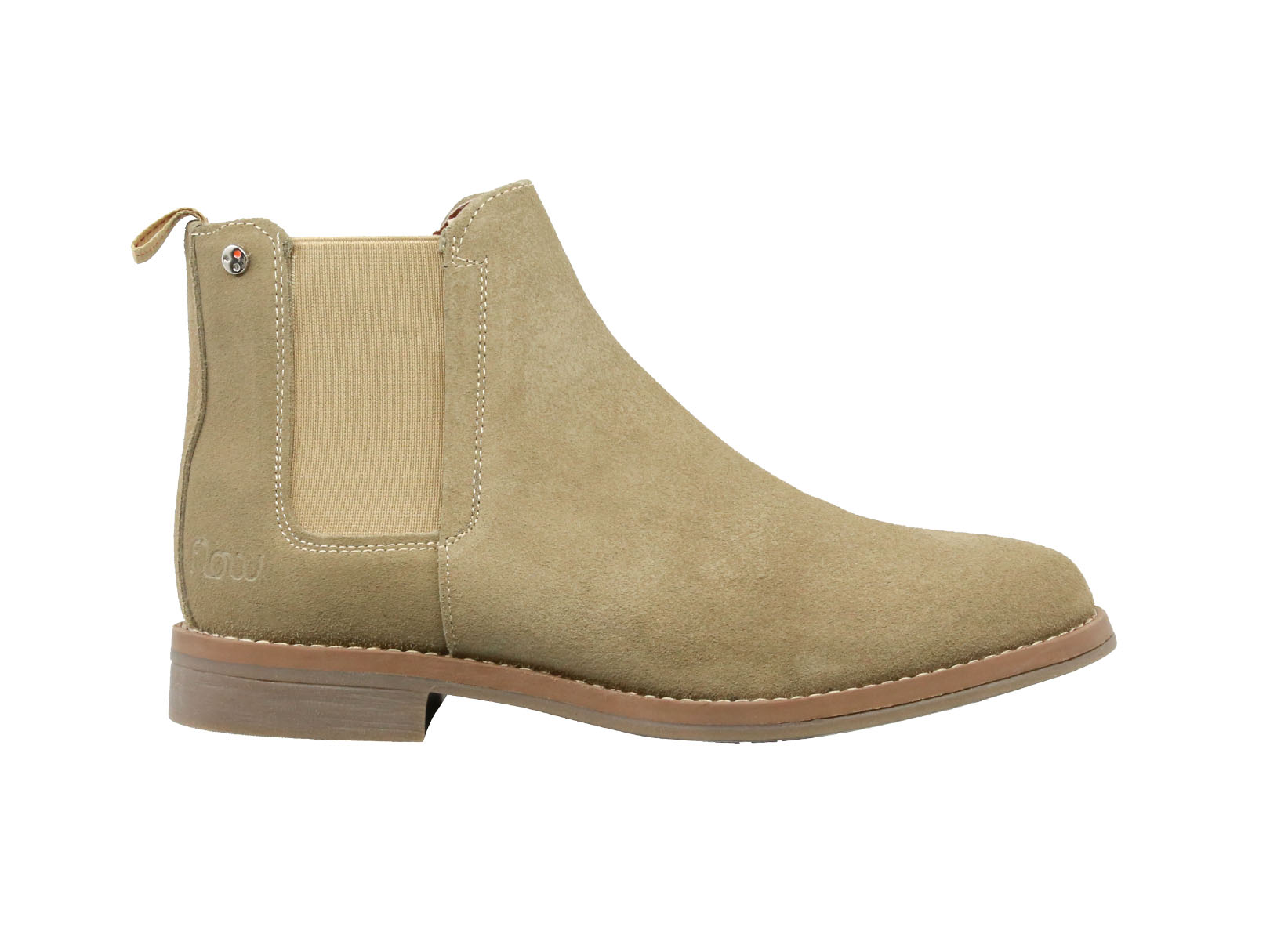 Foto 2 | Botín Casual Triples Flow de Piel Murat 37100 Beige para Mujer