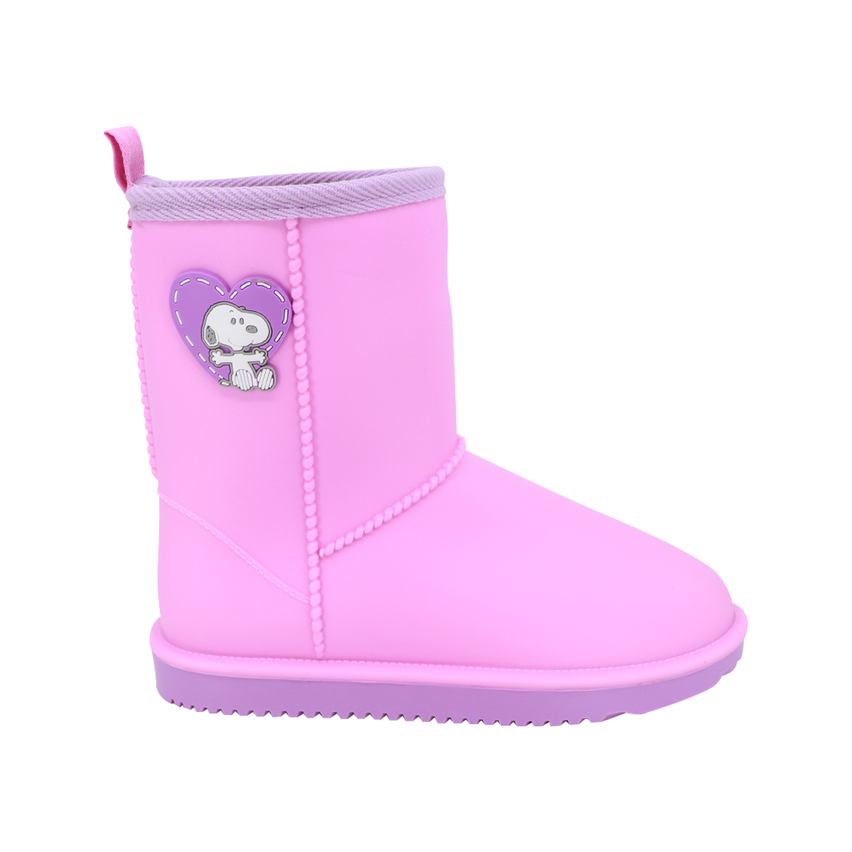 Bota para Lluvia Snoopy Peanuts Rosas para Dama