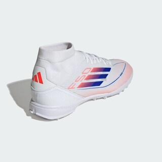 Foto 8 | Calzado de Fútbol F50 League Pasto Sintético Corte Medio Adidas Blanco Mujer