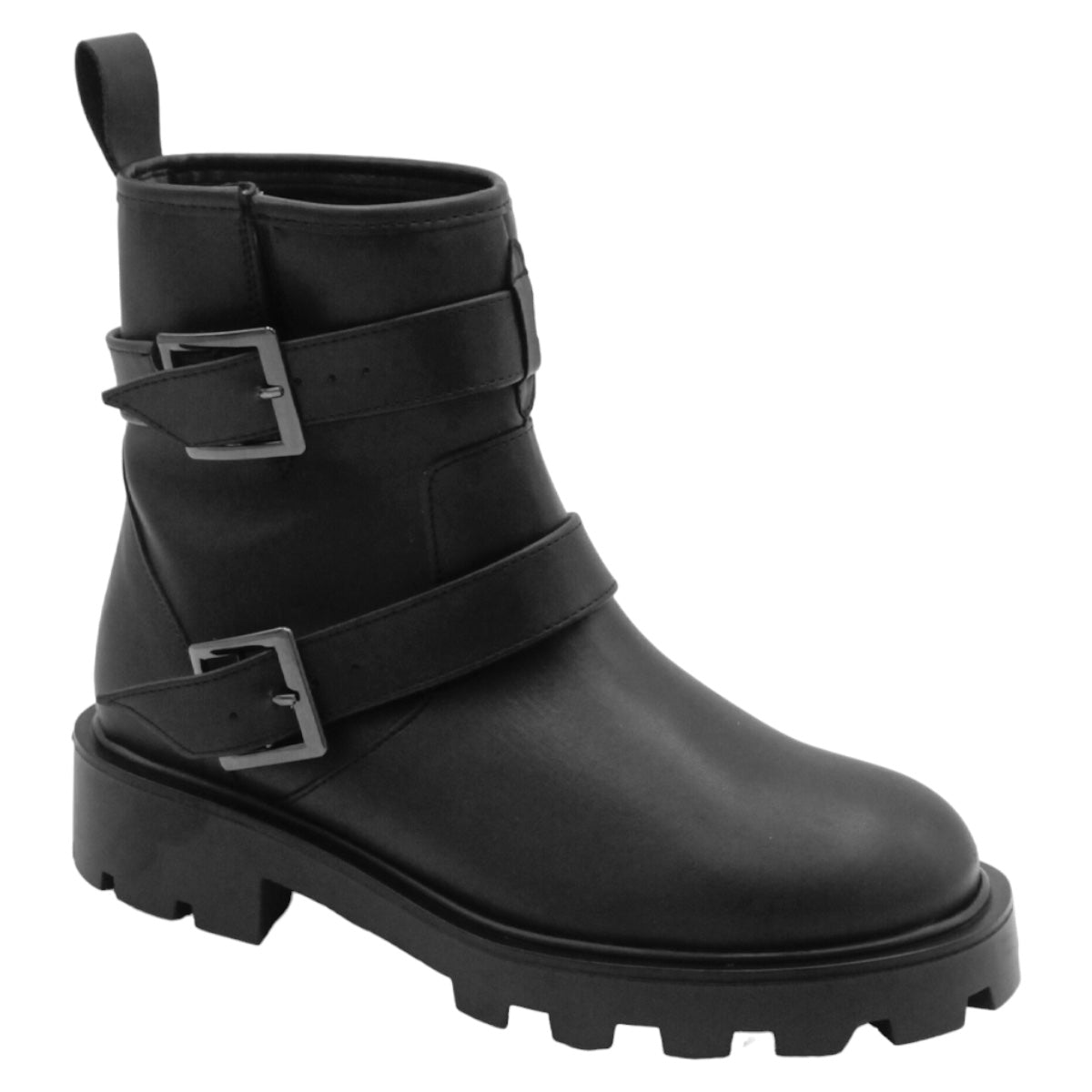 Foto 2 pulgar | Botas Casuales Exterior Piel Vegana Color Negro Para Mujer De Rbcollection