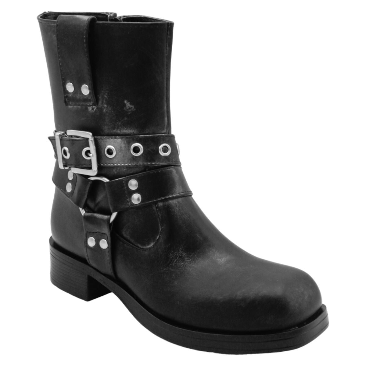 Foto 2 pulgar | Botas Casuales Exterior Piel Vegana Color Negro Para Mujer De Rbcollection