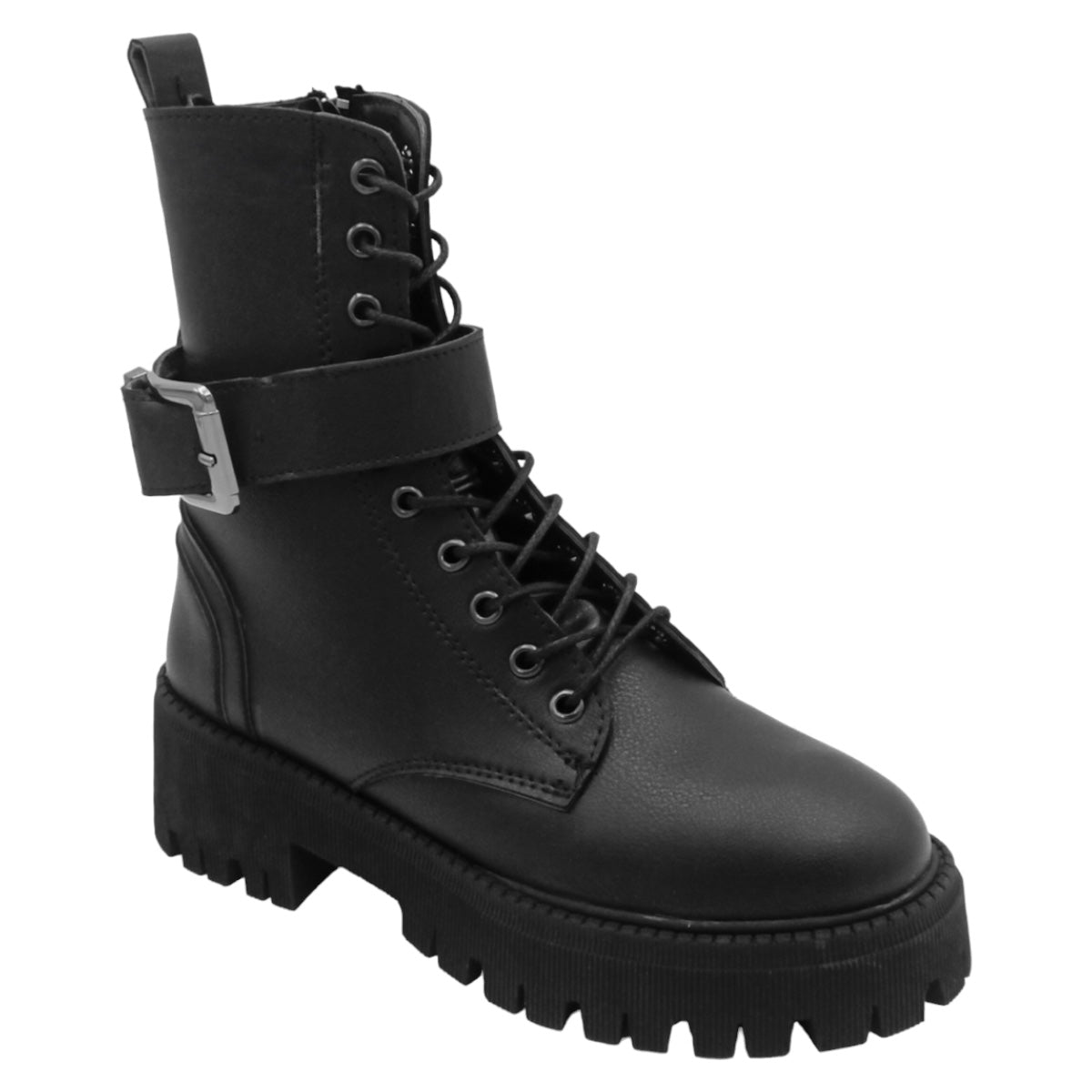 Foto 2 pulgar | Botas Casuales Exterior Piel Vegana Color Negro Para Mujer De Rbcollection