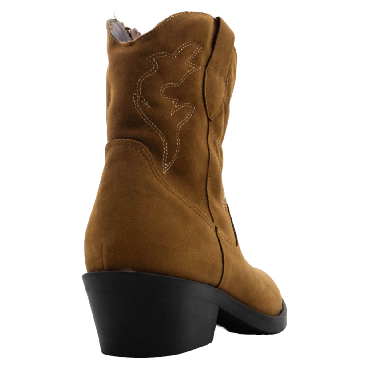 Foto 5 pulgar | Botas Tipo Western Exterior Gamuza Sintética Color Café Para Mujer De Rbcollection