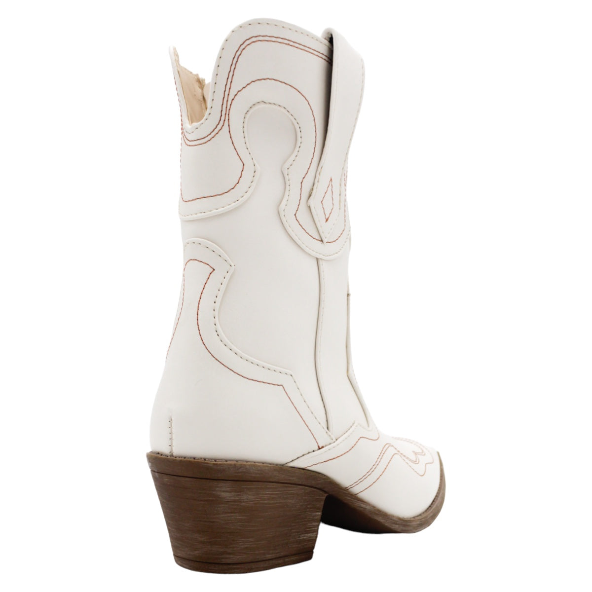 Foto 5 pulgar | Botas Tipo Western RBCollection Exterior Piel Vegana Beige para Mujer