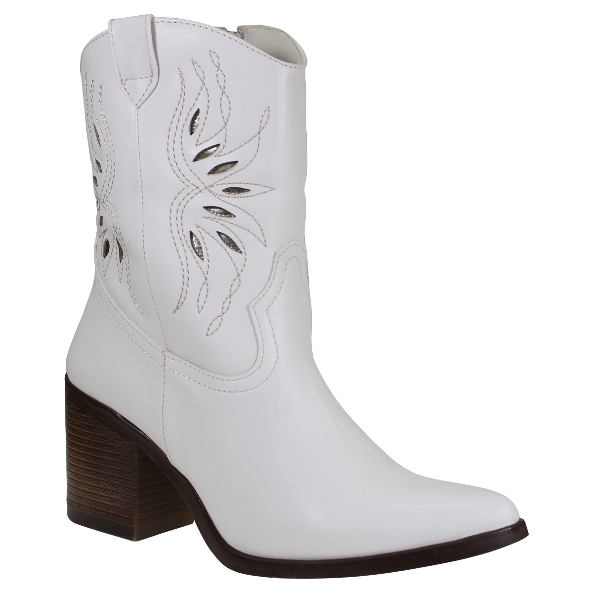 Foto 2 | Botas Vaqueras Claudio Rocco 6027 Beige para Mujer