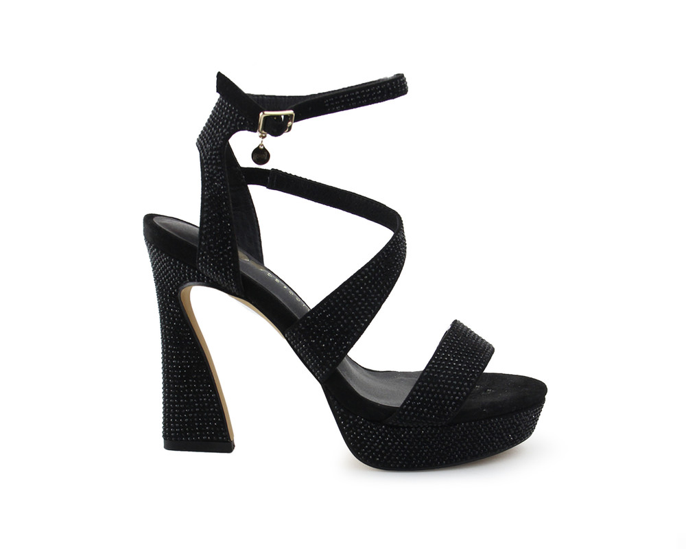 Foto 2 | Sandalia Para Mujer Lob Footwear Textil Negro 92404429