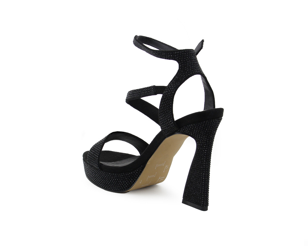 Foto 4 | Sandalia Para Mujer Lob Footwear Textil Negro 92404429