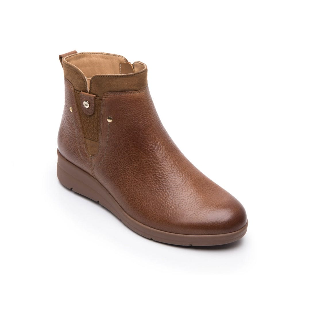 Botines Flexi 130403 Dark Tan Casuales para Mujer $1,399