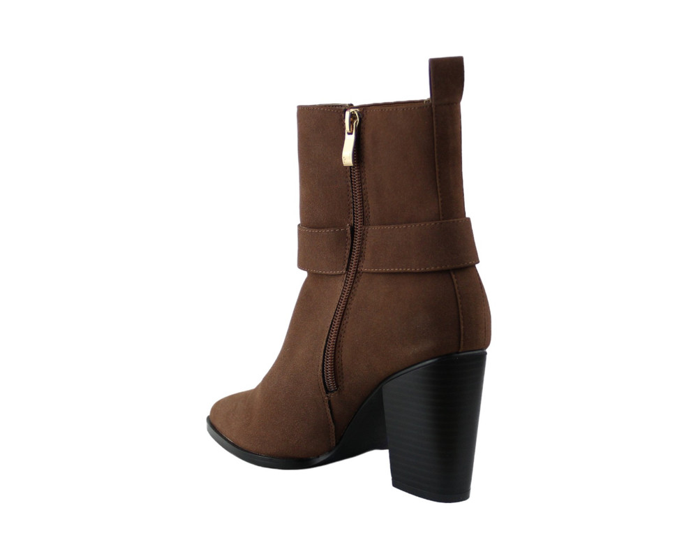 Foto 4 | Botín Lob Footwear Pu Suede Café 92504502 para Mujer