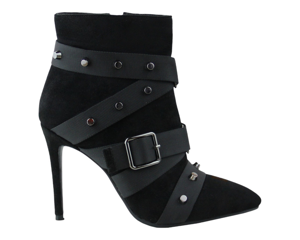 Foto 2 | Botin Para Mujer Lob Footwear Pu Suede Negro 59404516