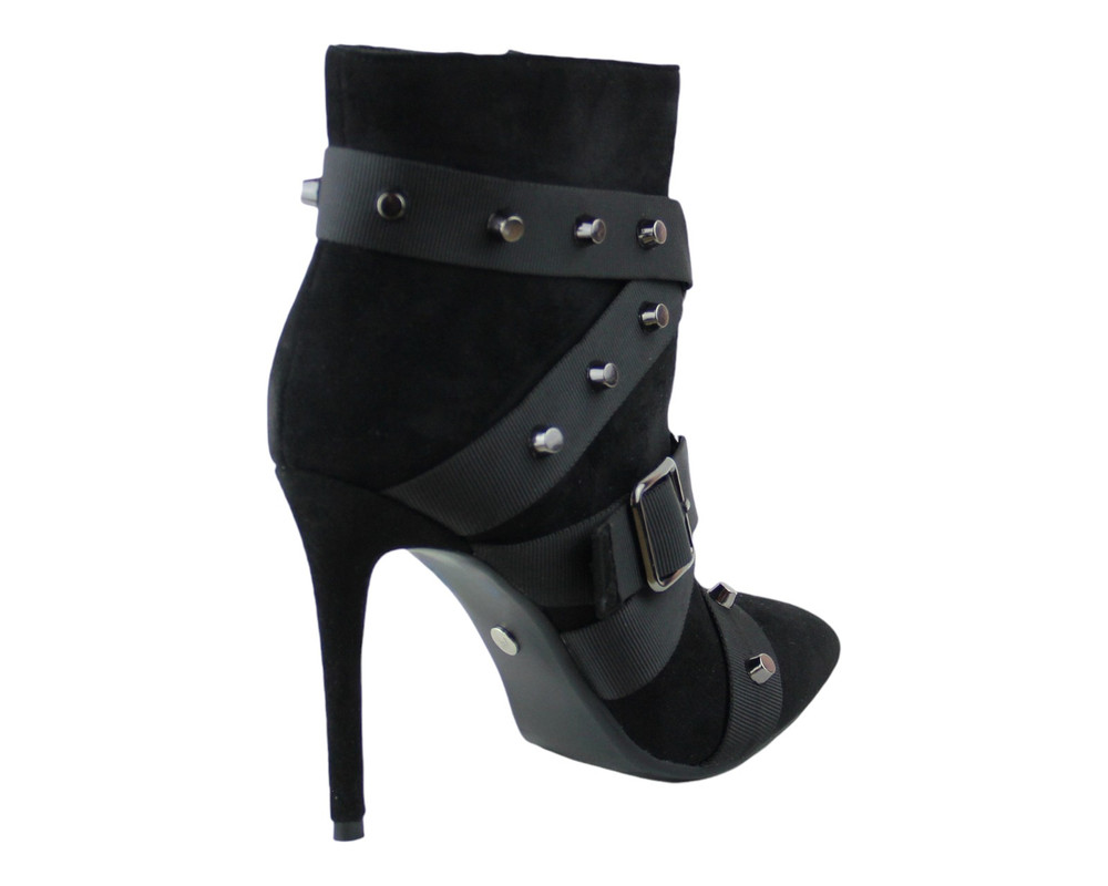 Foto 3 | Botin Para Mujer Lob Footwear Pu Suede Negro 59404516