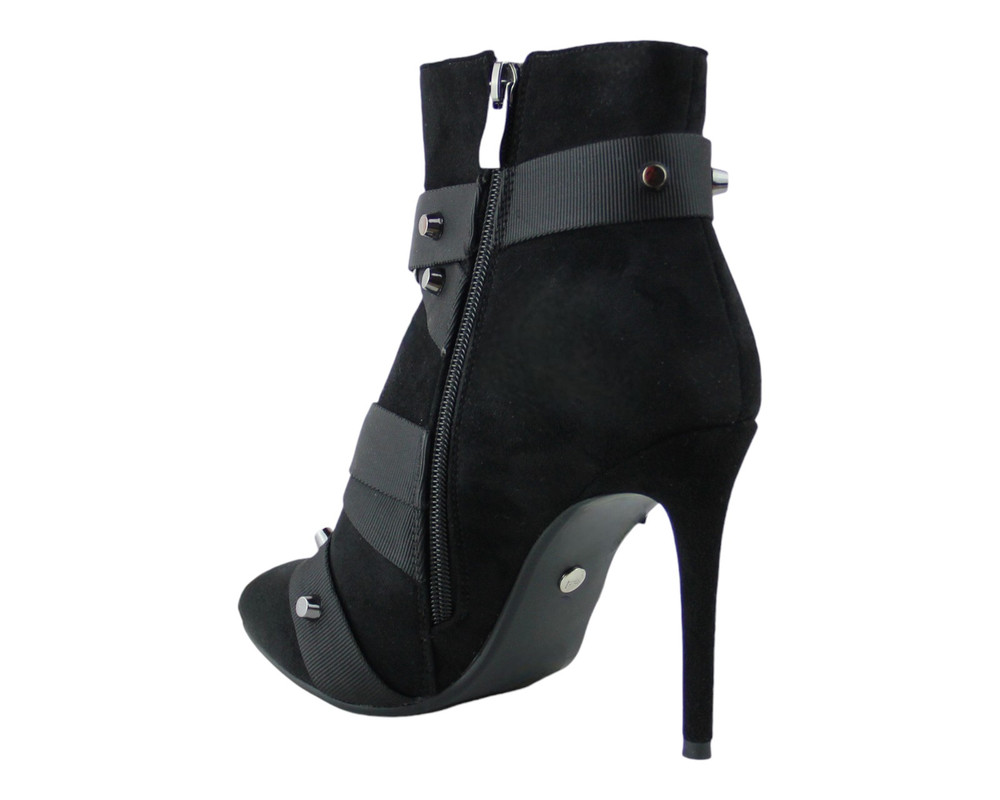 Foto 4 | Botin Para Mujer Lob Footwear Pu Suede Negro 59404516