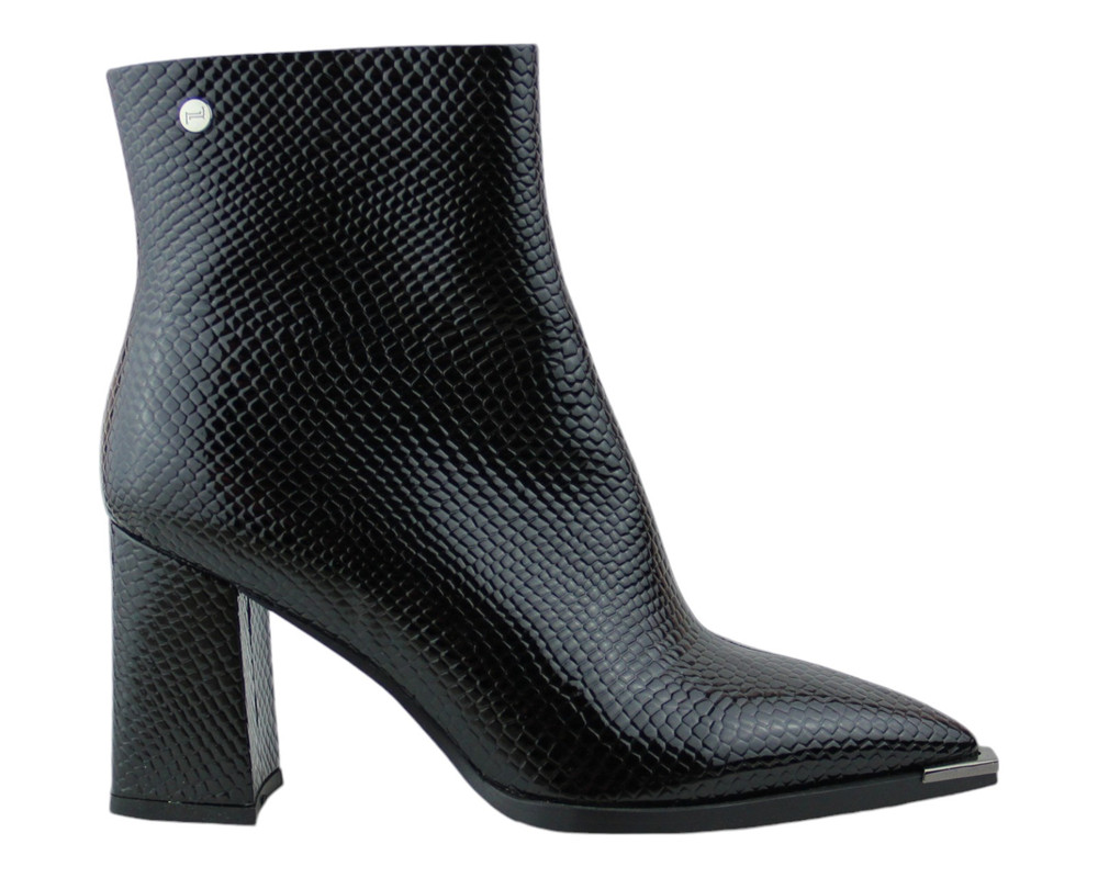 Foto 2 | Botin Para Mujer Lob Footwear Pu Snake Negro 59404515