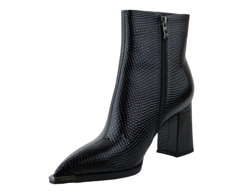 Foto 6 | Botin Para Mujer Lob Footwear Pu Snake Negro 59404515