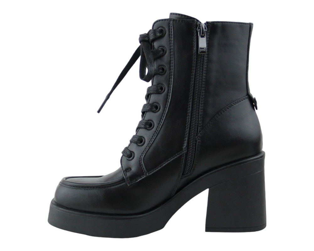 Foto 6 pulgar | Botin Para Mujer Lob Footwear Pu Negro 57704982