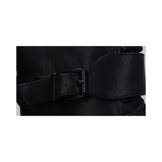 Foto 5 | Botín Dama Berlin Negro Chunky Con Cadena Y Hebillas