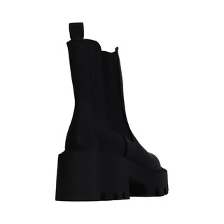 Foto 3 | Botín Dama Berlin Negro Chelsea Suela Tractorada