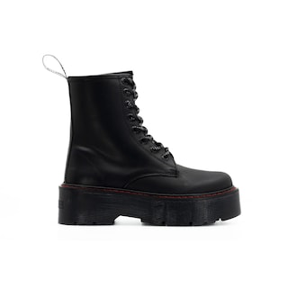 Foto 1 | Botas Offlander De Plataformas Negras De Piel Genuina