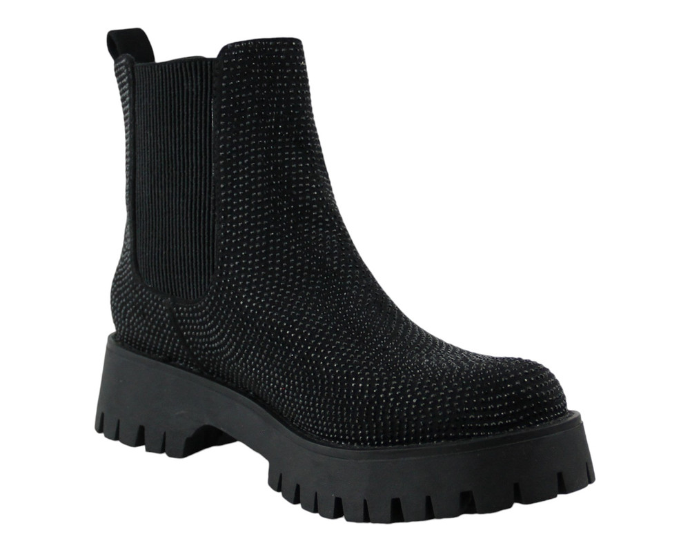 Foto 2 pulgar | Botin Para Mujer Lob Footwear Pu Suede Negro 92004537