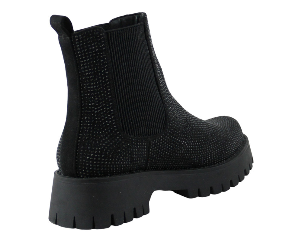 Foto 4 pulgar | Botin Para Mujer Lob Footwear Pu Suede Negro 92004537