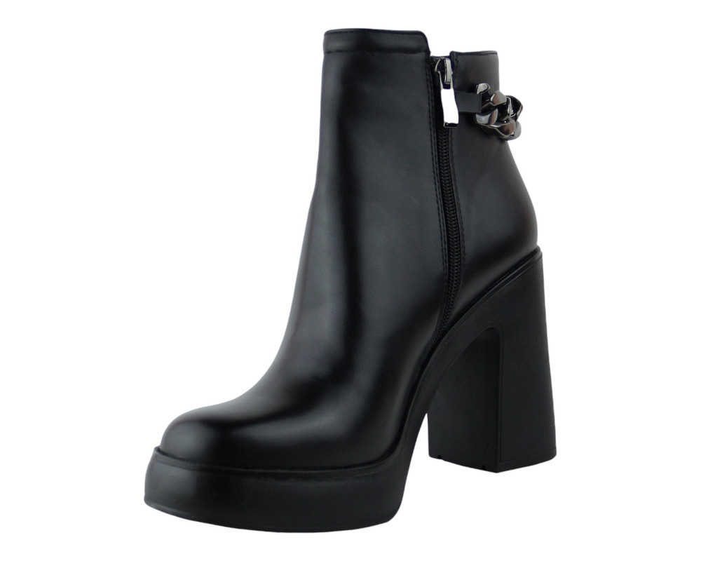 Foto 7 pulgar | Botin Para Mujer Lob Footwear Pu Negro 59404990