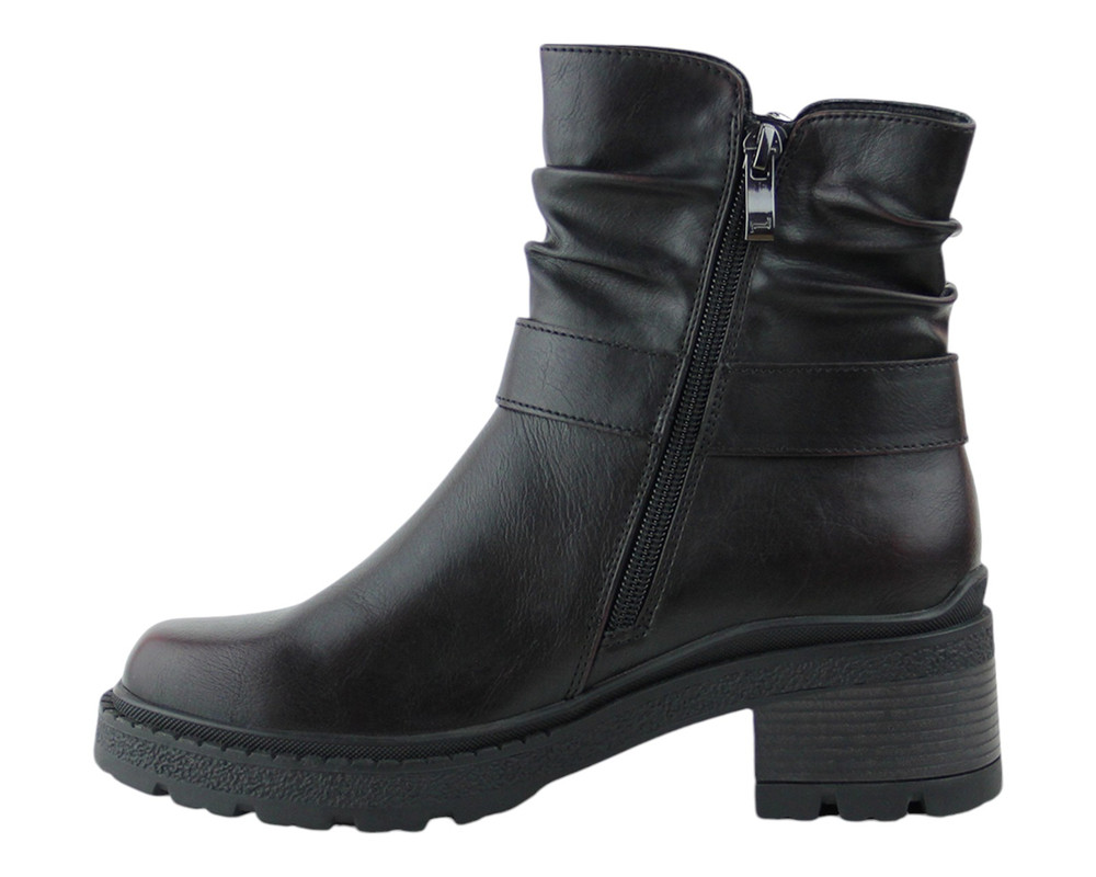 Foto 6 pulgar | Botin Para Mujer Lob Footwear Pu Negro 57704534