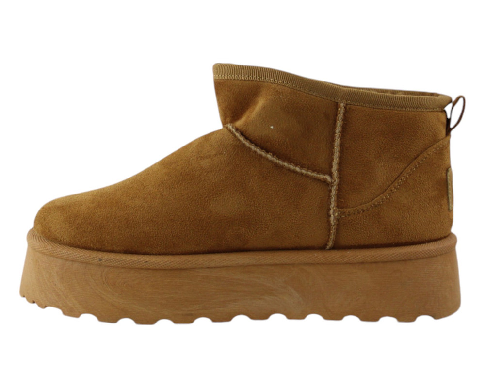 Foto 6 pulgar | Botin Para Mujer Lob Footwear Pu Suede Café 92804965