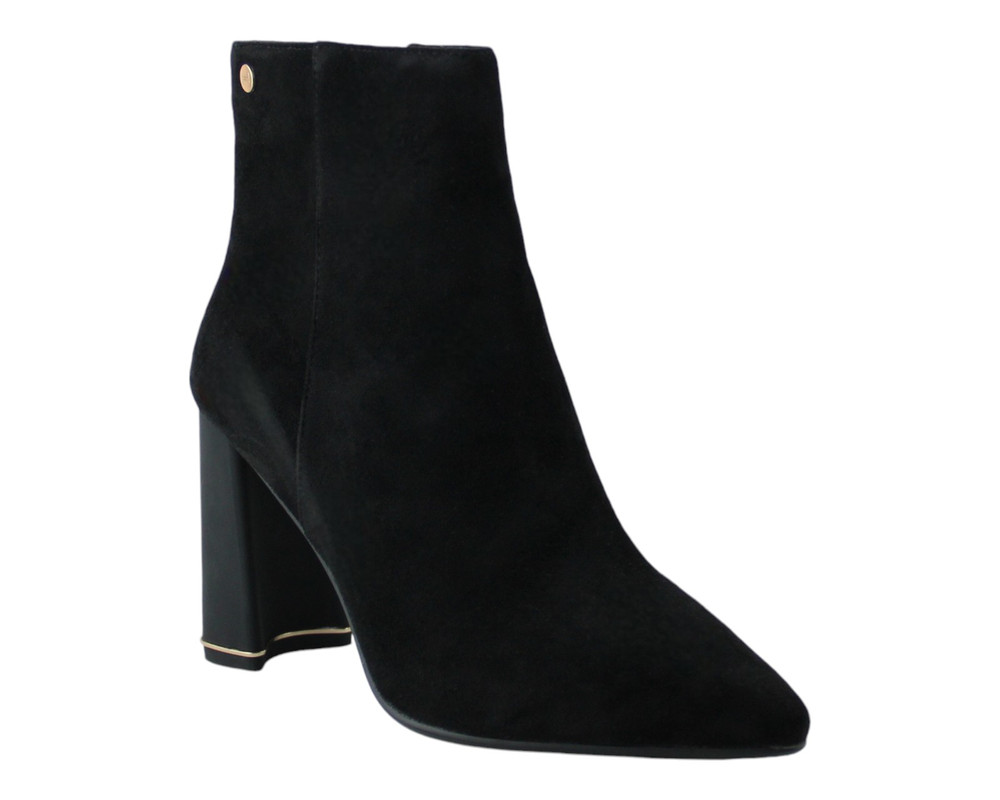 Foto 2 pulgar | Botin Para Mujer Lob Footwear Pu Suede Negro 59404520