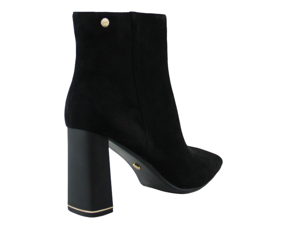 Foto 4 pulgar | Botin Para Mujer Lob Footwear Pu Suede Negro 59404520