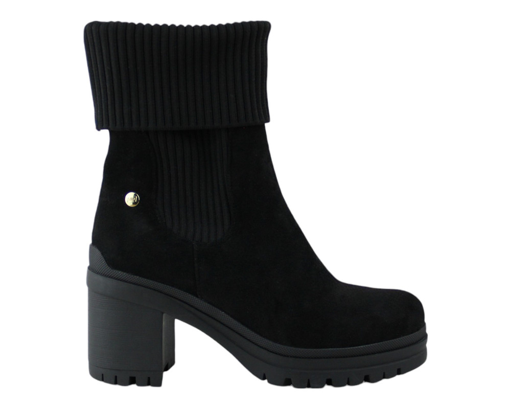 Foto 3 pulgar | Botin Para Mujer Lob Footwear Pu Suede Negro 92304506