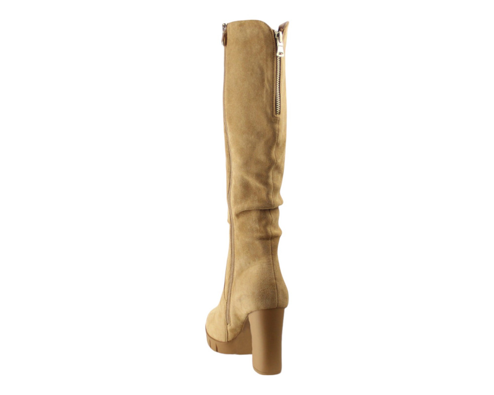 Foto 5 pulgar | Bota Para Mujer Lob Footwear Pu Suede Café 92304546