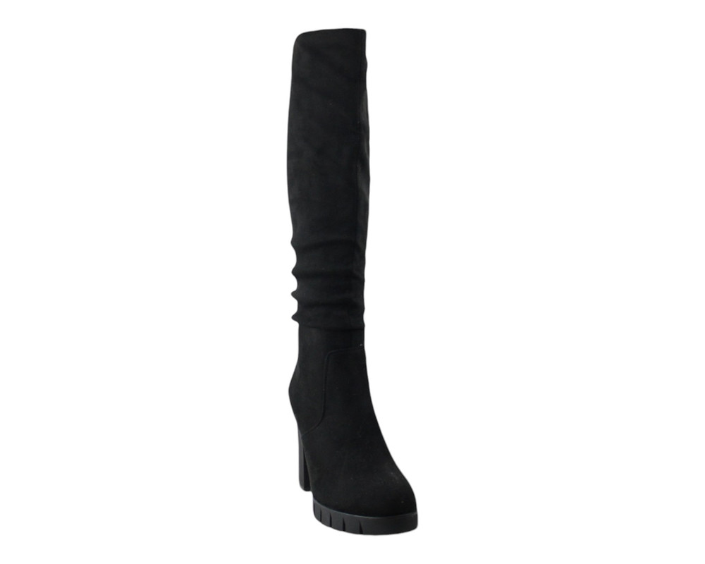 Foto 2 pulgar | Bota Para Mujer Lob Footwear Pu Suede Negro 92304545