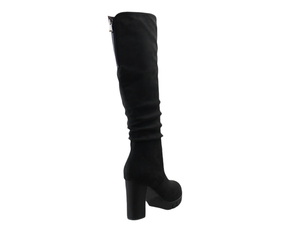 Foto 4 pulgar | Bota Para Mujer Lob Footwear Pu Suede Negro 92304545