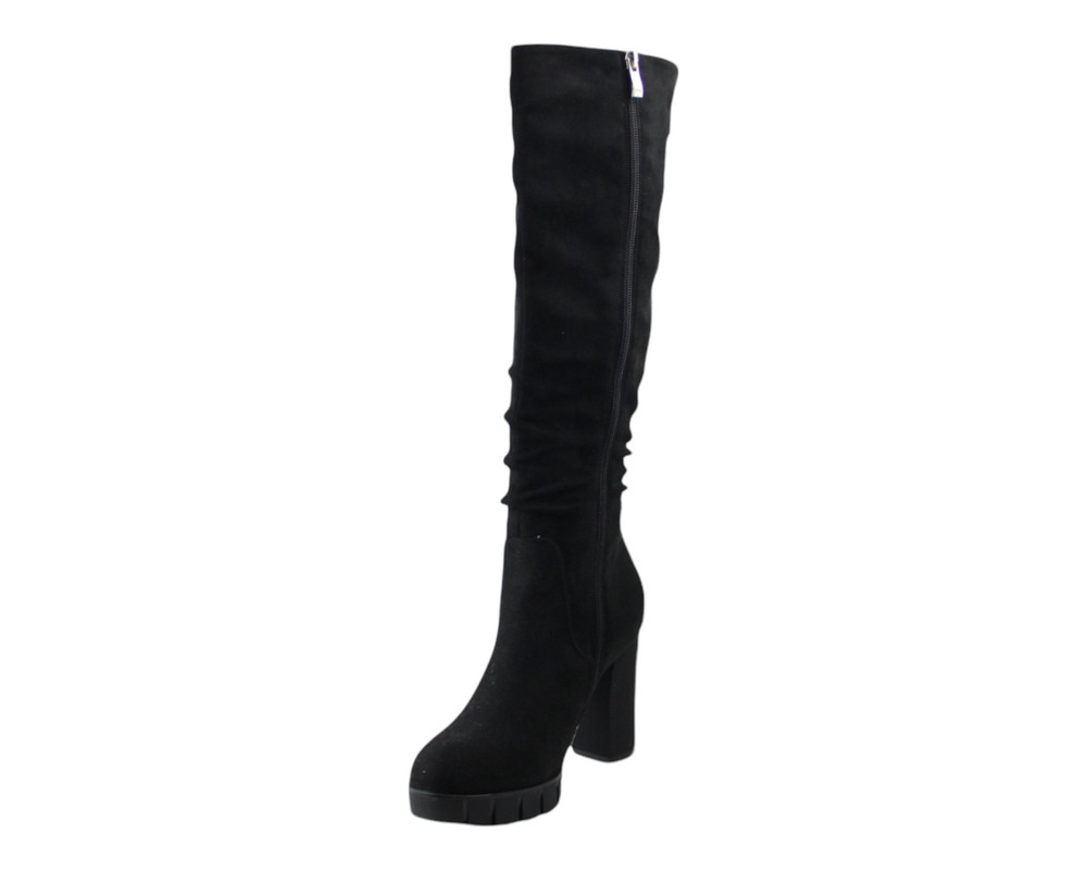 Foto 7 pulgar | Bota Para Mujer Lob Footwear Pu Suede Negro 92304545