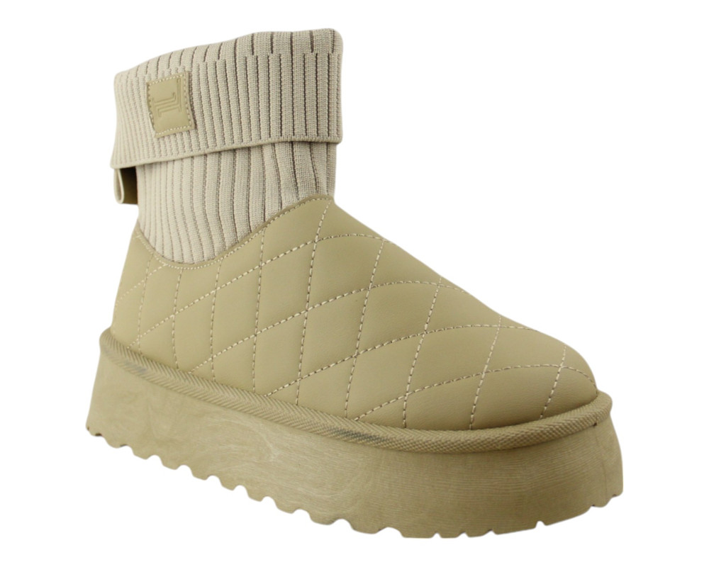 Foto 2 pulgar | Botin Para Mujer Lob Footwear Pu Beige 92804966