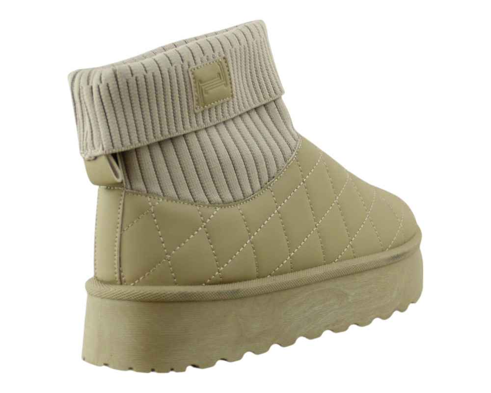 Foto 4 pulgar | Botin Para Mujer Lob Footwear Pu Beige 92804966