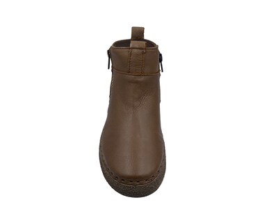 Foto 6 | Botin Lobo Solo Piel Cafe Dama