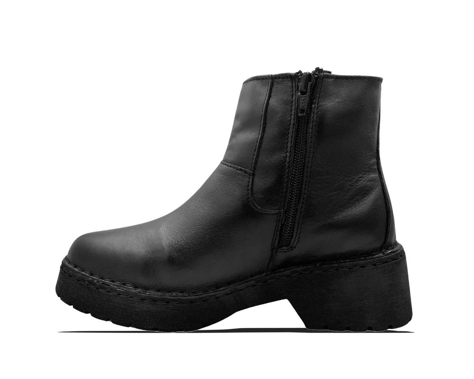 Foto 5 | Bota Botin Negro Piel Dama Lobo Solo